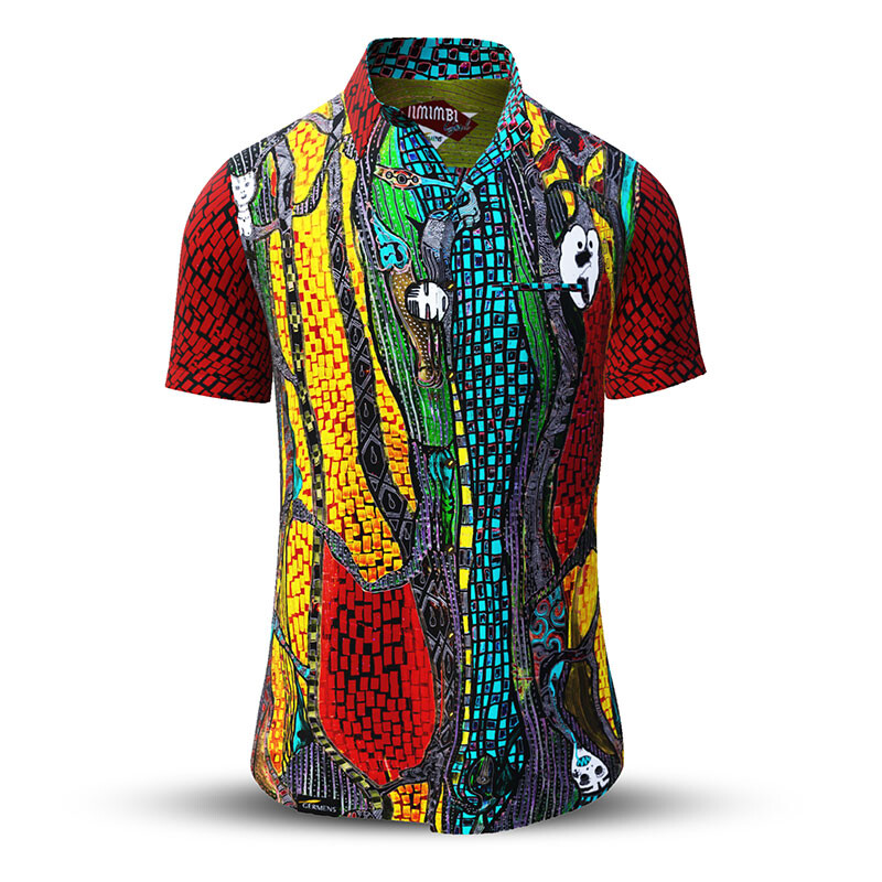 Summer shirt for men JIMIMBI SOUL - 100% cotton - 10 sizes from XS to 6XL - exceptional design - finest workmanship - fabrics made in Germany - limited edition and exclusive