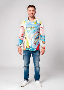 Entdecke bunte Hemden Herren PETER PIRATE´S MOSAIC...