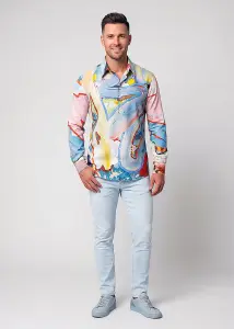 PETER PIRATES MOSAIC PIEK Hemden Herren - 100 % Baumwolle...