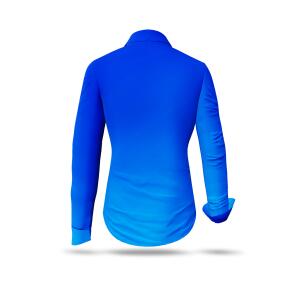 Blaue Bluse GRADIENT AZURE von GERMENS - 100 % Baumwolle