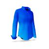 Blue GRADIENT AZURE blouse from GERMENS - 100 % cotton