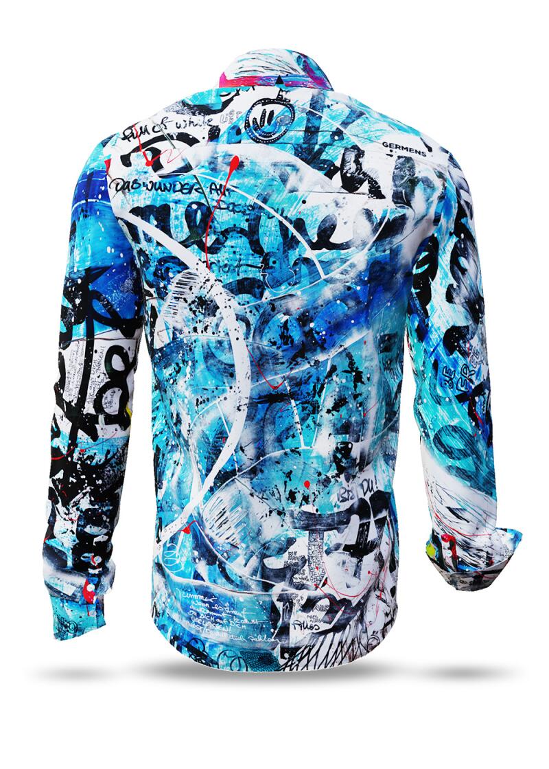 DAS WUNDER BIST DU - blue casual shirt - GERMENS