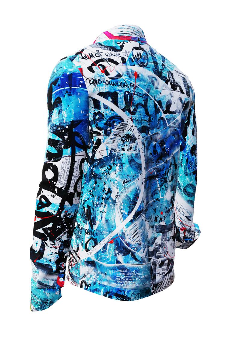 DAS WUNDER BIST DU - blue casual shirt - GERMENS