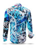 Long Sleeve Shirt Men DAS WUNDER BIST DU - 100 % BW - 100 % Cotton - Size S
