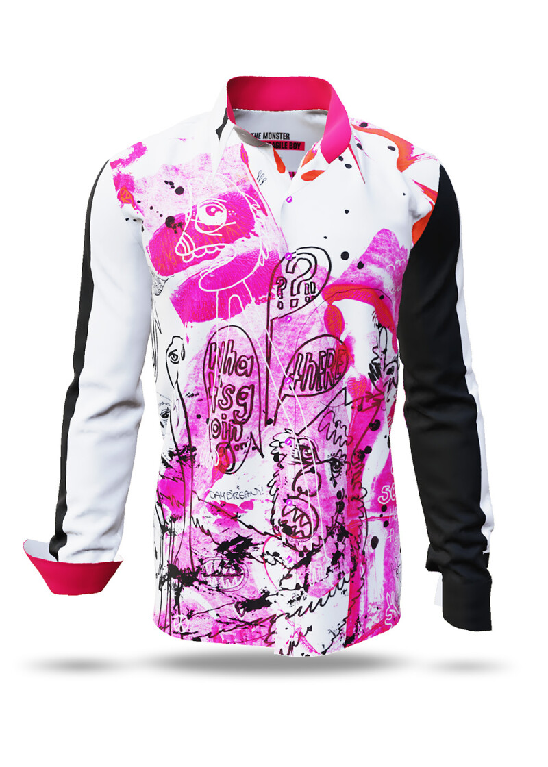 Discover Button Up Shirt THE MONSTER - 100 % cotton