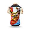 colorful button up shirt for summer men NAVES by GERMENS artfashion with ships - 100 % cotton - 10 sizes from XS-6XL