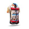 colorful button up shirt for summer men NAVES by GERMENS artfashion with ships - 100 % cotton - 10 sizes from XS-6XL