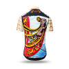 colorful button up shirt for summer men NAVES by GERMENS artfashion with ships - 100 % cotton - 10 sizes from XS-6XL