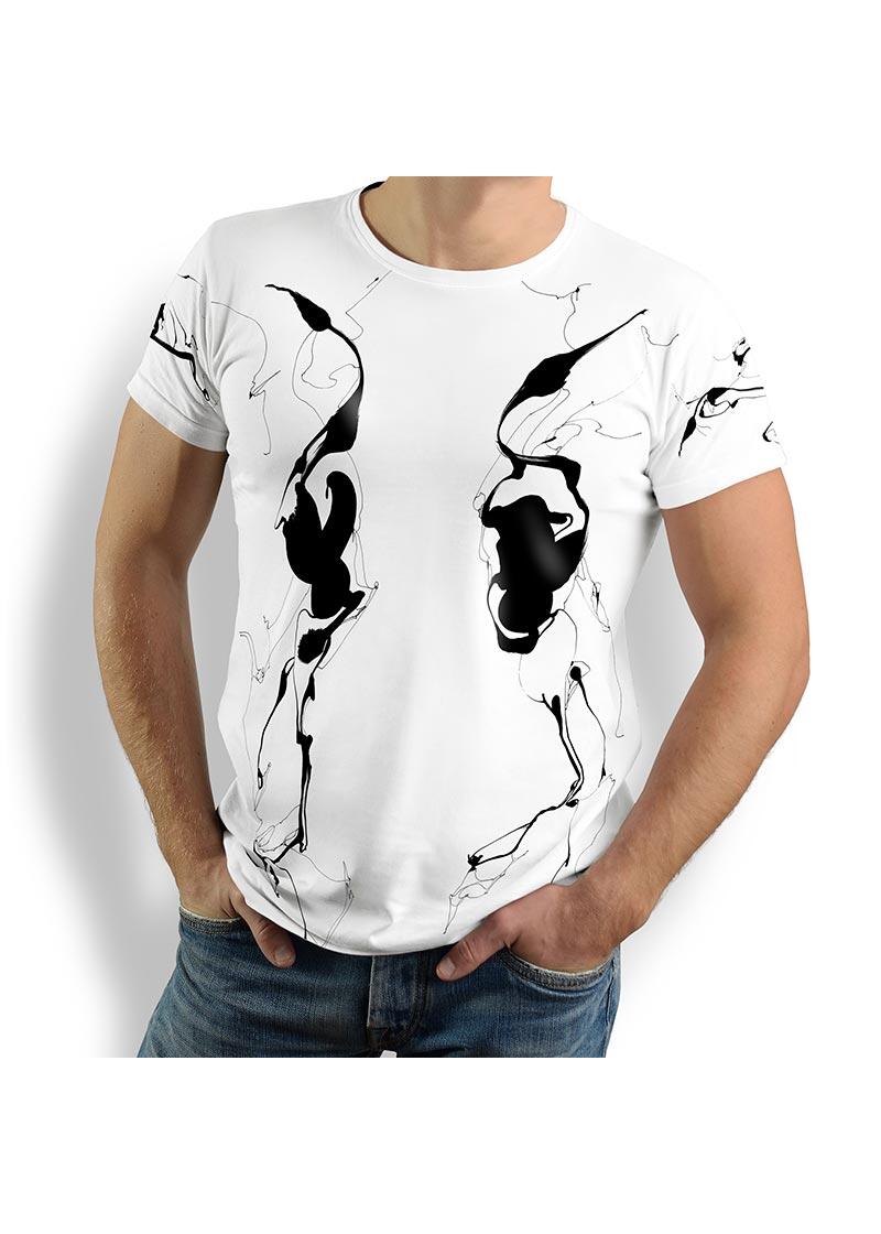 Entdecke buntes T-Shirt Herren SCHATTENWESEN – 100 % BW