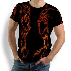 LAVA - Rundhals Herren T-Shirt - 100 % Baumwolle - GERMENS