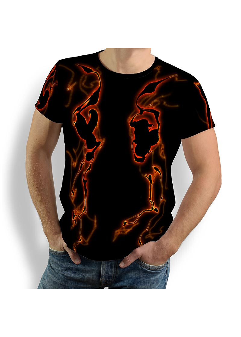 LAVA - Rundhals Herren T-Shirt - 100 % Baumwolle - GERMENS