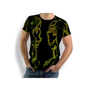 extravagantes schwarzes T Shirt Herren TERRA GREEN von...