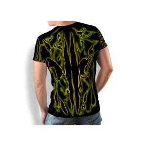 extravagantes schwarzes T Shirt Herren TERRA GREEN von...