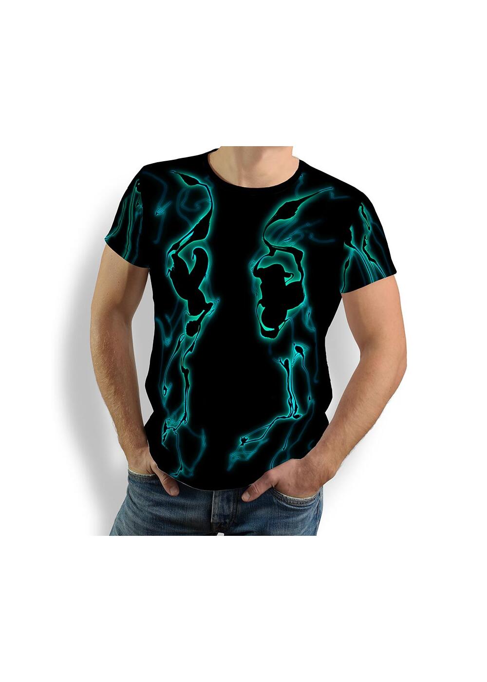 KALLAINOS - Herren TShirt Rundhals - 100 % Baumwolle -...