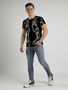 Unique T-shirts for men - DARKLIGHT - 100% cotton -...