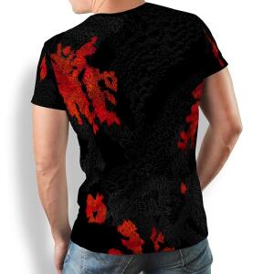 EMBER BLACK - Herren TShirt Rundhals - 100 % Baumwolle -...