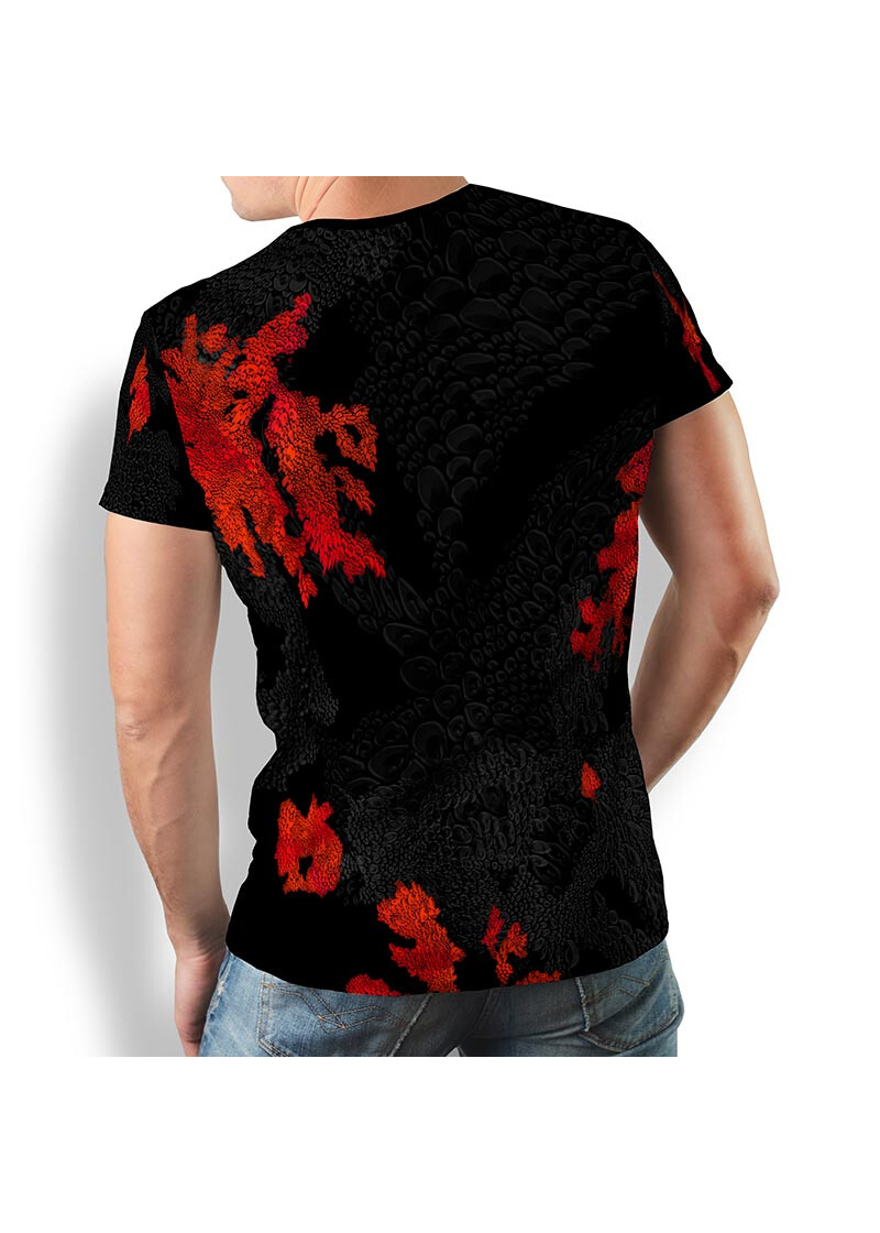 EMBER BLACK - Herren TShirt Rundhals - 100 % Baumwolle - GERMENS