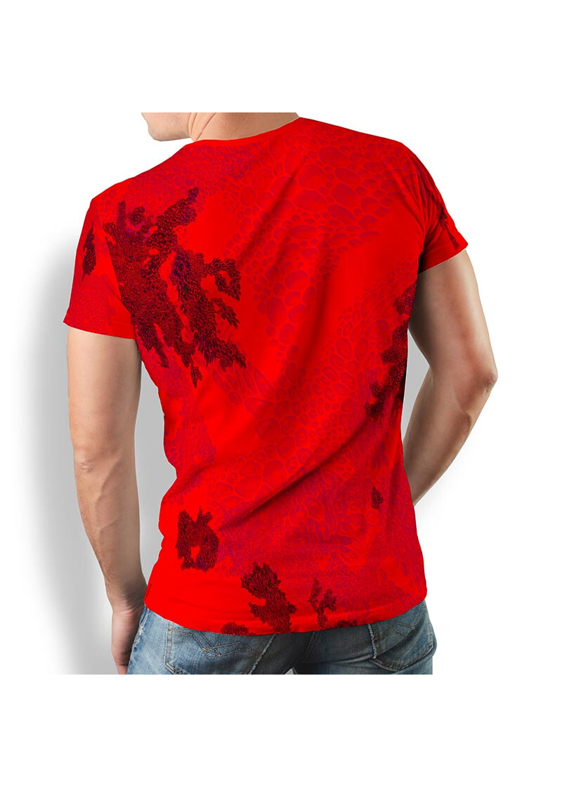 EMBER RED - Herren TShirt Rundhals - 100 % Baumwolle - GERMENS