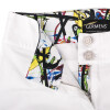 White ladies trousers LILIBY with paintings