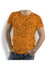 Unique T-shirts for men - GRAVUR ORANGE - 100% cotton - GERMENS artfashion - Sizes S to 5XL