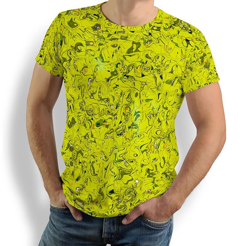 ausgefallene T-Shirts für Männer - GRAVUR LEMON - 100 % Baumwolle - GERMENS artfashion - Größen S bis 5XL