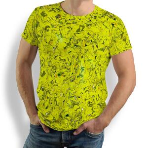 GRAVUR LEMON - Herren TShirt Rundhals - 100 % Baumwolle -...