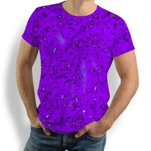 Unique T-shirts for men - GRAVUR LILAS - 100% cotton -...