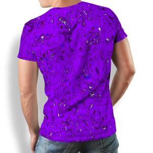 Unique T-shirts for men - GRAVUR LILAS - 100% cotton -...