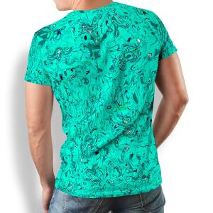 GRAVUR MINT - Herren TShirt Rundhals - 100 % Baumwolle -...