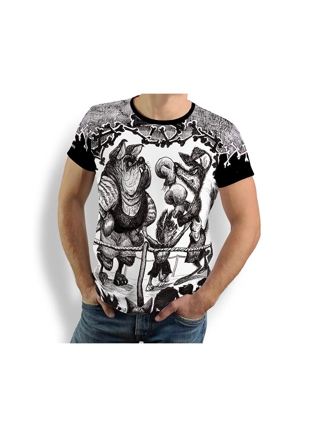 DOGFIGHT - Herren TShirt Rundhals - 100 % Baumwolle -...