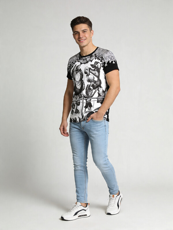 Unique T-shirts for men - DOGFIGHT - 100% cotton - GERMENS artfashion - Sizes S to 5XL