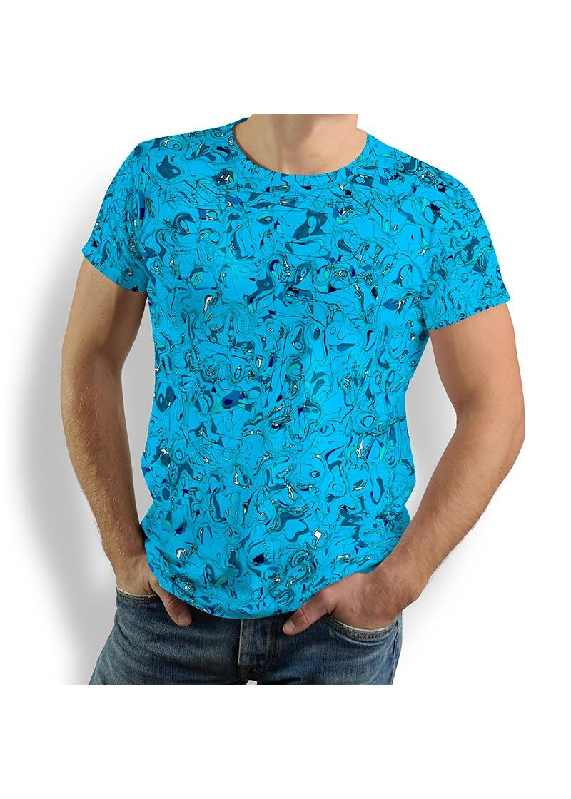 GRAVUR BLUE - Herren TShirt Rundhals - 100 % Baumwolle - GERMENS