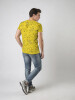 ausgefallenes T-Shirt für Männer - GRAVUR YELLOW - 100 % Baumwolle - GERMENS artfashion - Größen S bis 5XL