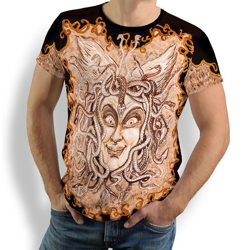 ausgefallene T-Shirts für Männer - TShirt Rundhals - 100 % Baumwolle - GERMENS - 100 % Baumwolle - GERMENS artfashion - Größen S bis 5XL