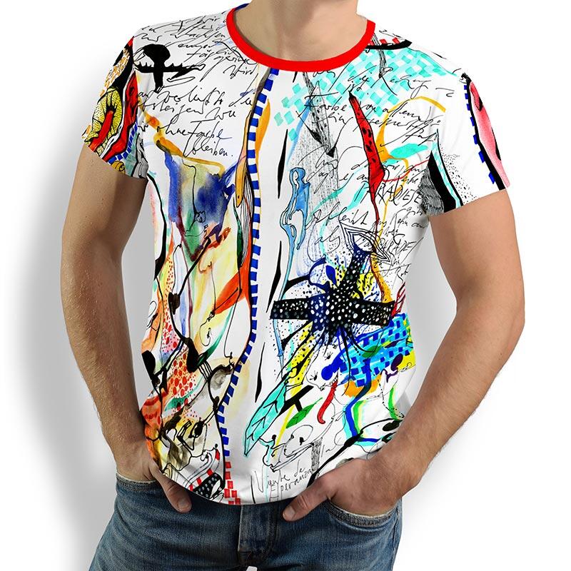 ausgefallene T-Shirts für Männer - PARADIES - 100 % Baumwolle - GERMENS artfashion - Größen S bis 5XL