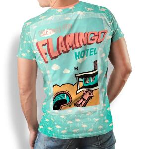 FLAMINGO HOTEL - Herren TShirt Rundhals - 100 % Baumwolle...