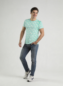 ausgefallenes T-Shirt für Männer - FLAMINGO HOTEL - 100 % Baumwolle - GERMENS artfashion - Größen S bis 5XL