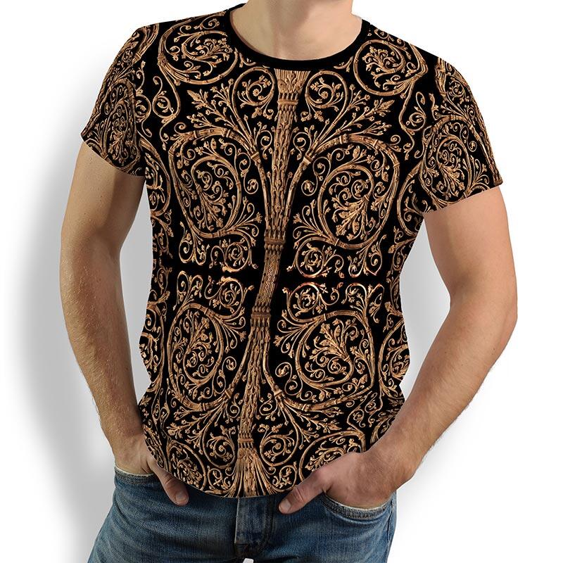 ausgefallene T-Shirts für Männer - PORTE PARIS NOTRE DAME - 100 % Baumwolle - GERMENS artfashion - Größen S bis 5XL