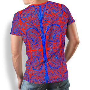 Unique T-shirts for men - PORTE NOTRE DAME PARIS RED -...