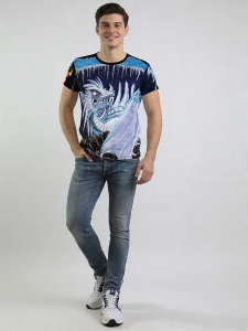 ausgefallene T-Shirts für Männer - FROST & GLOW - 100 % Baumwolle - GERMENS artfashion - Größen S bis 5XL