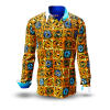 Entdecke bunte Hemden Herren MOOS - 100 % Baumwolle