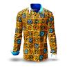 Entdecke bunte Hemden Herren MOOS - 100 % Baumwolle