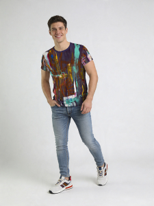 ausgefallene T-Shirts für Männer - NIGHTLOVE – 100 % BW - 100 % Baumwolle - GERMENS artfashion - Größen S bis 5XL