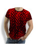 Unique T-shirts for men - HEXAGON ZINNOBER - 100% cotton - GERMENS artfashion - Sizes S to 5XL