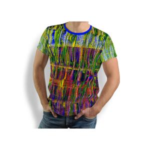 buntes T Shirt Herren FLUORO von GERMENS - 100 %...