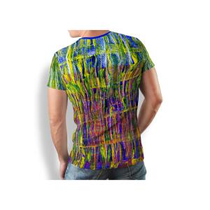 buntes T Shirt Herren FLUORO von GERMENS - 100 %...
