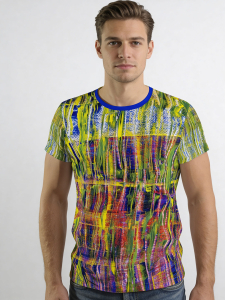 Unique T-shirts for men - FLUORO - 100% cotton - GERMENS artfashion - Sizes S to 5XL