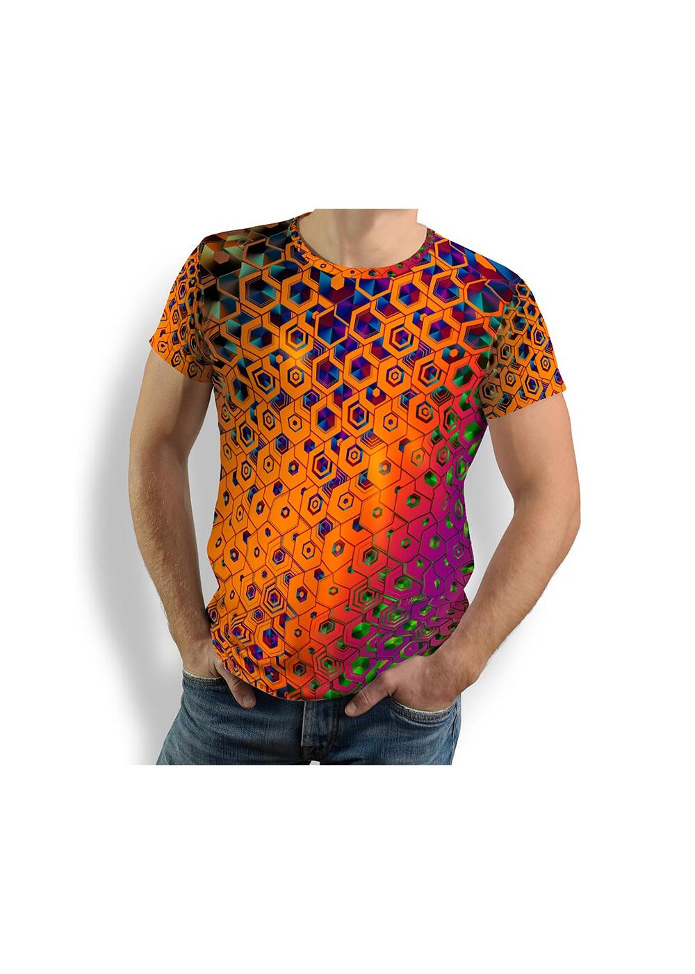 HEXAGON WISMUT - Herren TShirt Rundhals - 100 % Baumwolle...