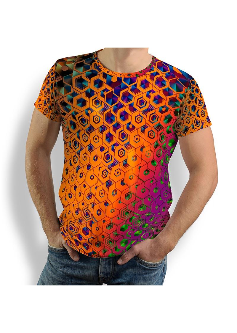 HEXAGON WISMUT - Herren TShirt Rundhals - 100 % Baumwolle - GERMENS