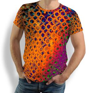 HEXAGON WISMUT - Herren TShirt Rundhals - 100 % Baumwolle...